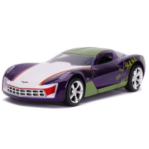Coche Joker 2009 Chevy Corvette Stingray DC Comics Escala 1:32 2
