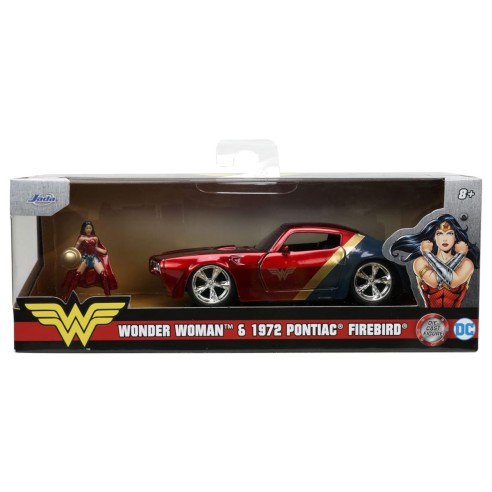 Coche Wonder Woman 1972 Pontiac Firebird DC Comics Escala 1:32