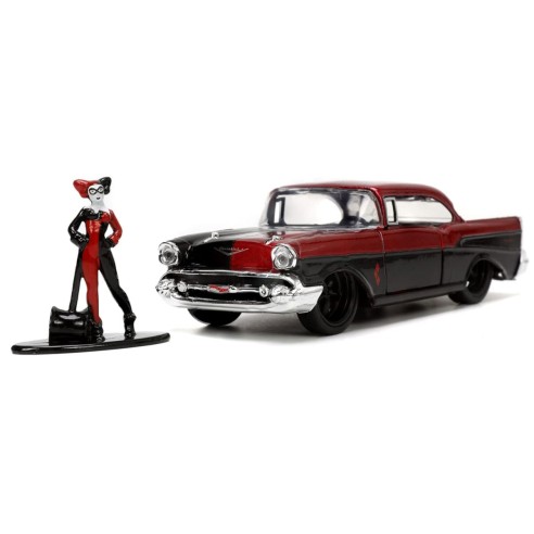 Coche Harley Quinn 1957 Chevy Bel Air DC Comics Escala 1:32