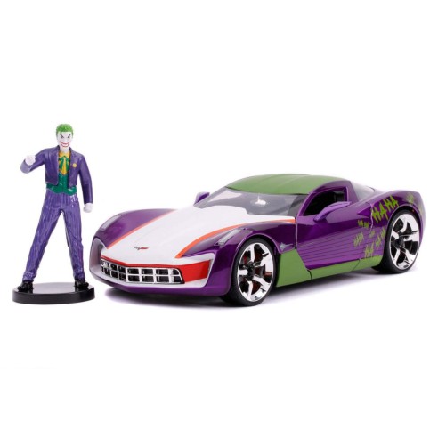Coche Joker 2009 Chevy Corvette Stingray DC Comics Escala 1:24