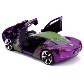 Coche Joker 2009 Chevy Corvette Stingray DC Comics Escala 1:24 2