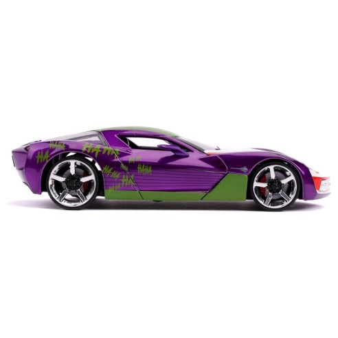 Coche Joker 2009 Chevy Corvette Stingray DC Comics Escala 1:24