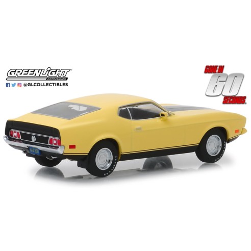 Coche Ford Mustang Mach 1 Eleanor "60 segundos" 1973 Greenlight Escala: 1:43