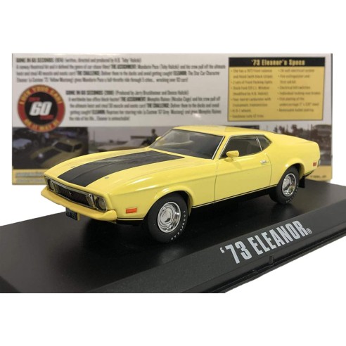 Coche Ford Mustang Mach 1 Eleanor "60 segundos" 1973 Greenlight Escala: 1:43
