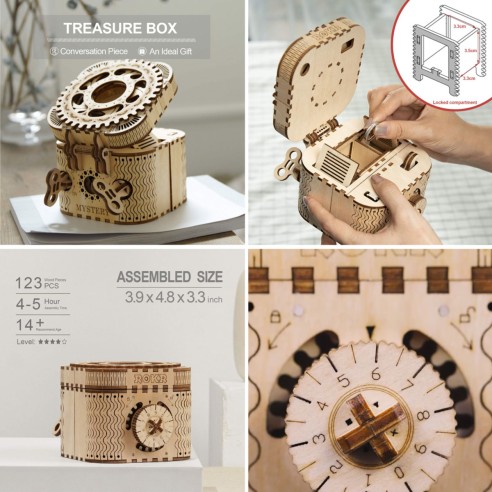 Puzzle de Madera Robotime Caja del Tesoro