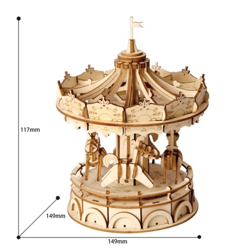 Puzzle de Madera Robotime Carrousel