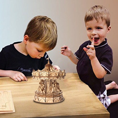 Puzzle de Madera Robotime Carrousel