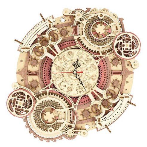 Puzzle de Madera Robotime Reloj de Pared Zodiaco