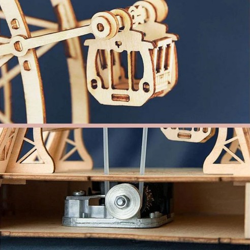 Puzzle de Madera Robotime Caja de Música Noria Giratoria