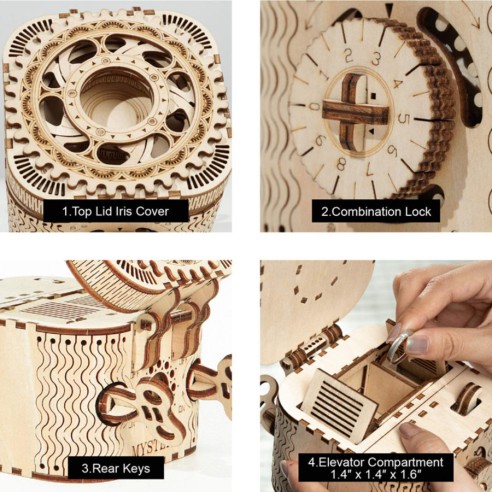 Puzzle de Madera Robotime Caja del Tesoro