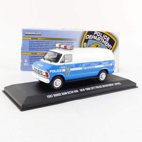 Furgoneta Dodge Ram Van B250 NYPD Operation SPECDA Escala 1:43