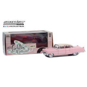 Coche Cadillac Fleetwood Serie 60 (1955) Rosa Escala 1:24 2