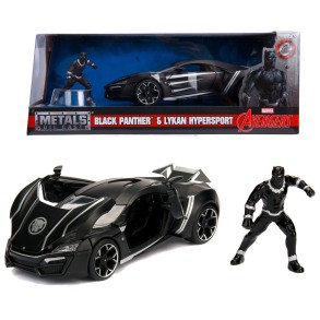 Coche Avengers Lykan Hypersport Black Panther Escala 1:24