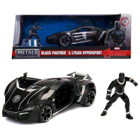 Coche Avengers Lykan Hypersport Black Panther Escala 1:24