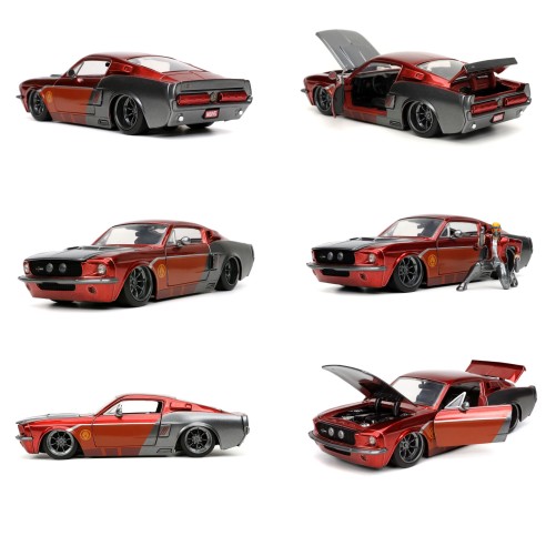 Coche Guardianes de la Galaxia 1967 Ford Mustang Star Lord Escala 1:24