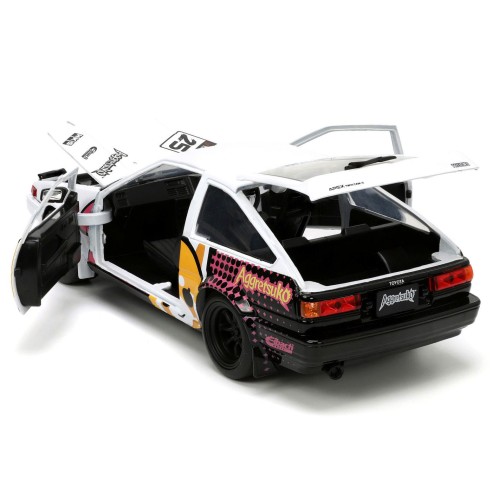 Coche Aggretsuko 1986 Toyota Trueno AE86 Escala 1:24