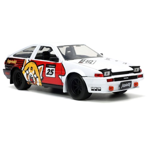 Coche Aggretsuko 1986 Toyota Trueno AE86 Escala 1:24