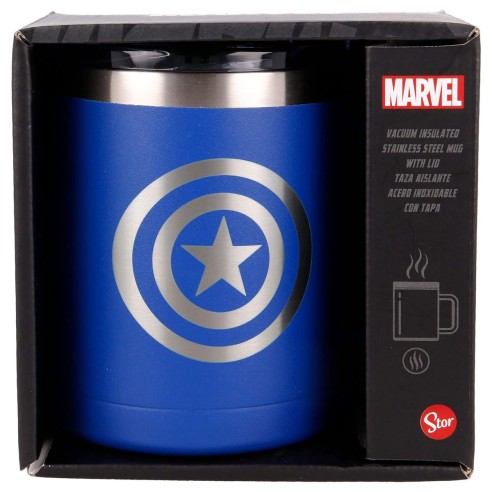 Taza Termo Capitán América Marvel - Acero Inoxidable 380 ml