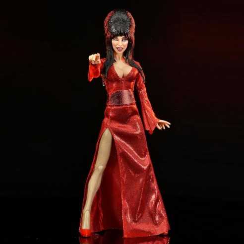 Figura Elvira Mistress Of Dark Con Vestido Rojo