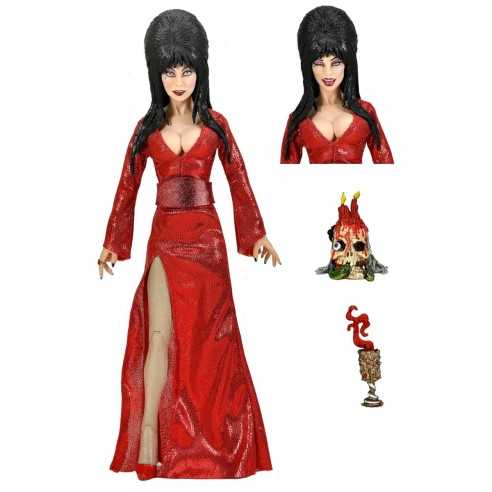 Figura Elvira Mistress Of Dark Con Vestido Rojo