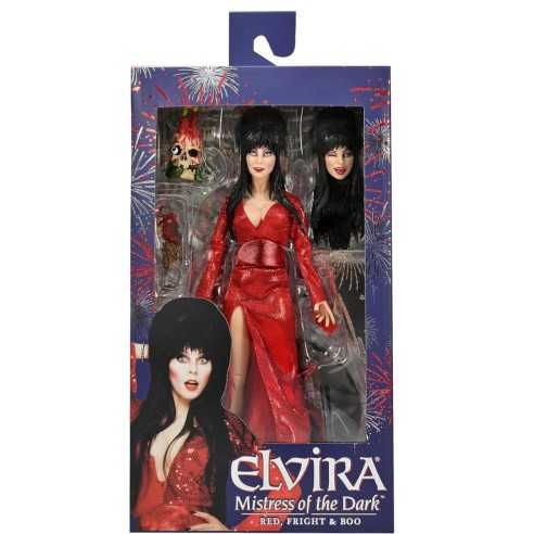 Figura Elvira Mistress Of Dark Con Vestido Rojo