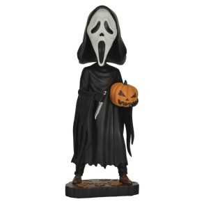 Figura Scream Cabezón Head knocker Ghost Face With Pumpkin 20 cm