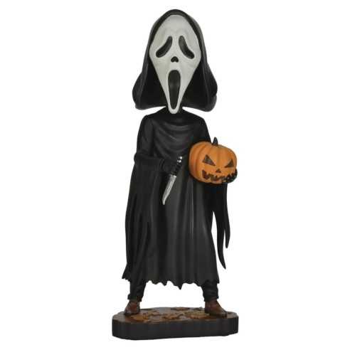Figura Scream Cabezón Head knocker Ghost Face With Pumpkin 20 cm