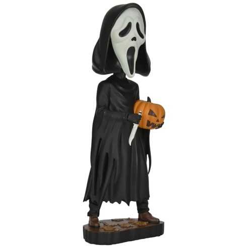 Figura Scream Cabezón Head knocker Ghost Face With Pumpkin 20 cm