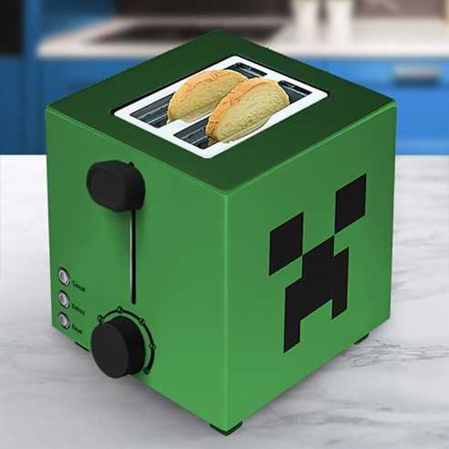 Tostadora Cabeza de Creeper Minecraft 