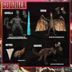 Set de 4 Figuras Godzilla 1968 Round 1 Destry All Monsters 11 cm