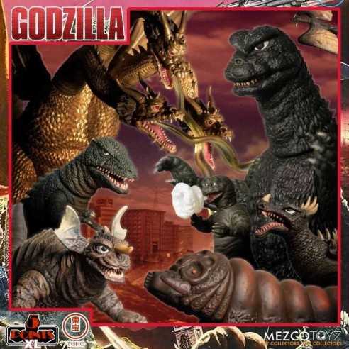 Set de 4 Figuras Godzilla 1968 Round 1 Destry All Monsters 11 cm