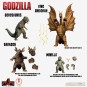 Set de 4 Figuras Godzilla 1968 Round 2 Destry All Monsters 11 cm
