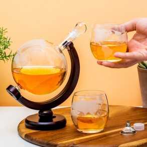 Distribuidor de Bebida Cristal Globo Terráqueo 850 ml 2