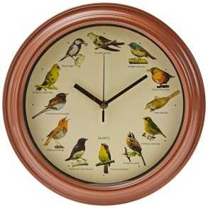 Reloj de Pared con Voces de Pajaritos