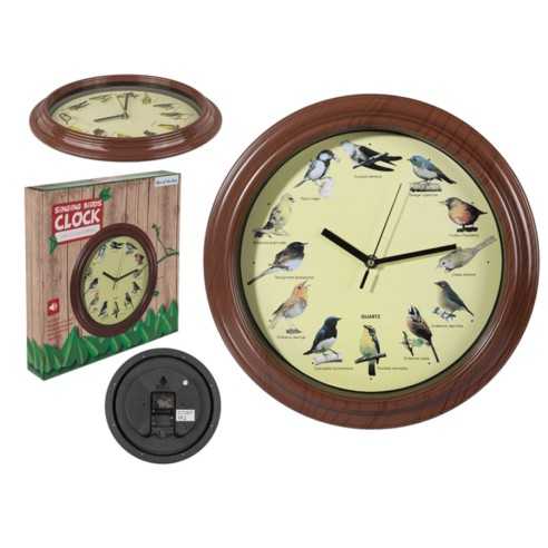 Reloj de Pared con Voces de Pajaritos
