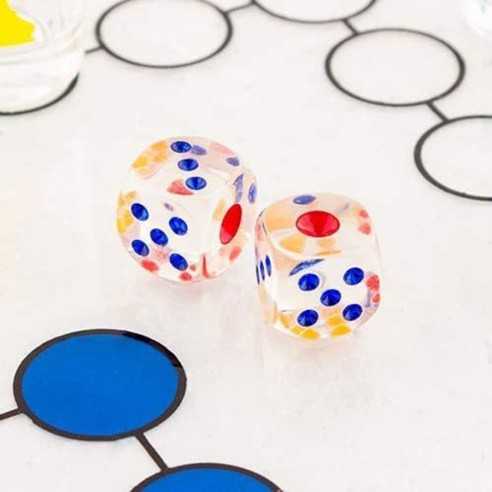 Juego Chupitos Parchís de Cristal