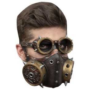 Máscara Bozal con Gafas Steampunk