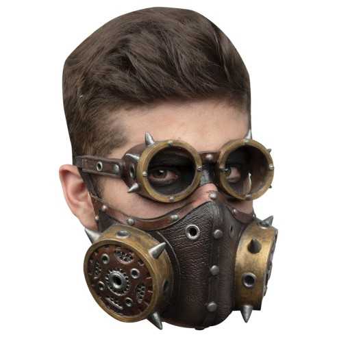 Máscara Bozal con Gafas Steampunk