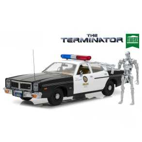 Coche Dodge Mónaco - Policía "Terminator" con Figura T-800 - (1977)  Escala: 1:18