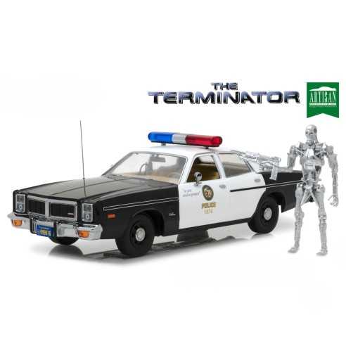 Coche Dodge Mónaco - Policía "Terminator" con Figura T-800 - (1977)  Escala: 1:18