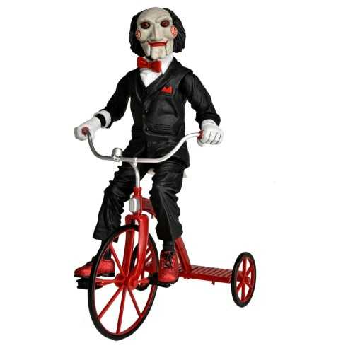 Figura Saw con Sonido con Triciclo 33 cm
