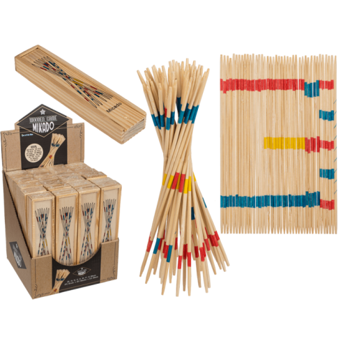 Juego Mikado de Madera en Caja de Madera
