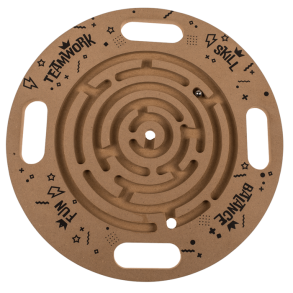 Laberinto de Madera con Disco y Bolas de Acero 34 cm