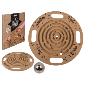 Laberinto de Madera con Disco y Bolas de Acero 34 cm 2