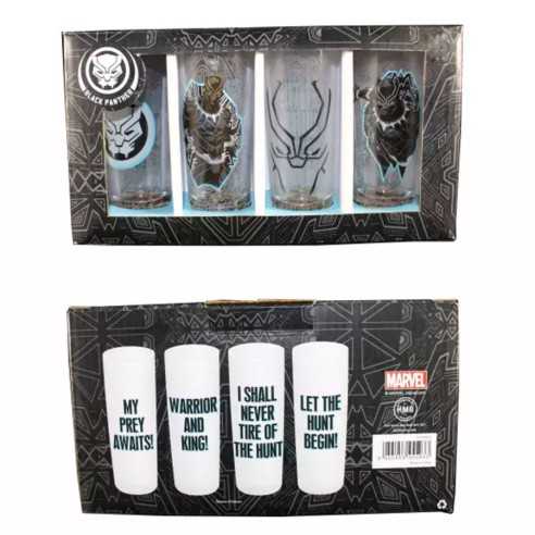 Set 4 Chupitos Marvel Black Panther