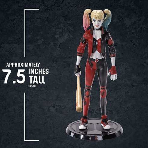 Figura Flexible Harley Quinn Bop Rebirth 19 cm