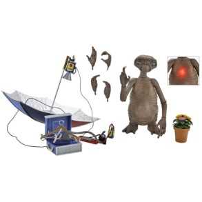 Figura E.T. Deluxe con Pecho con Iluminación LED 40 Aniversario Articulada 12 cm