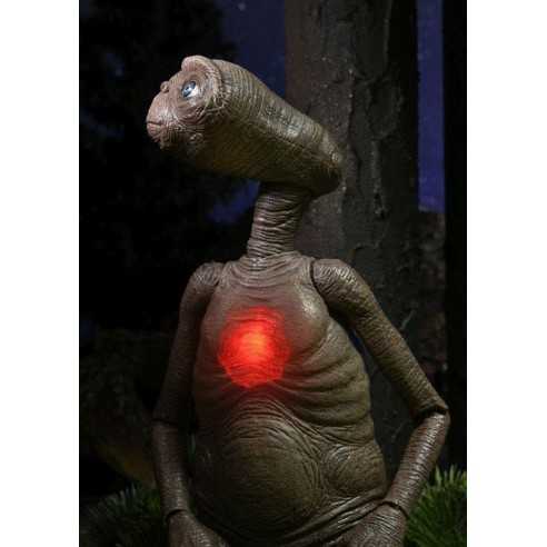 Figura E.T. Deluxe con Pecho con Iluminación LED 40 Aniversario Articulada 12 cm