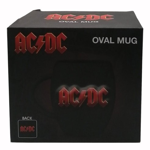 Taza Ovalada Cerámica AC/DC