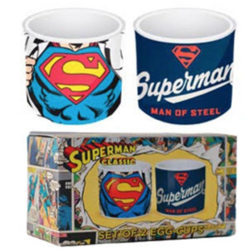Set de 2 Copas Huevo Japones Superman
